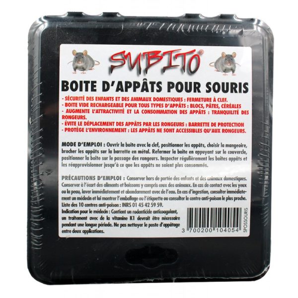 Poste D'Appâtage Souris Subito
