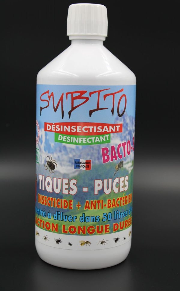 Désinsectisant Bacto S Tiques Puces 1 L