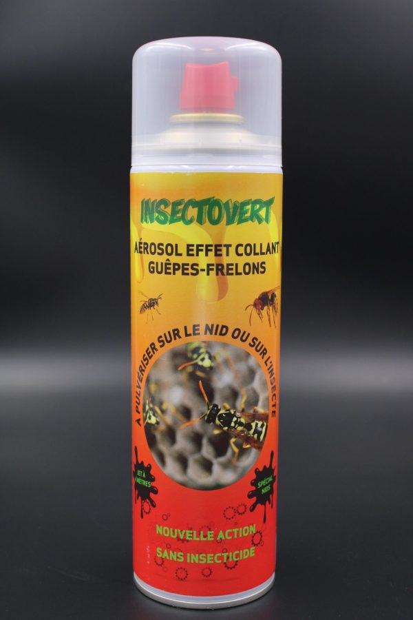 Aérosol guepes et frelons effet glu