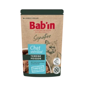 BAB'IN Terrine Chat Adulte Poisson 80 g