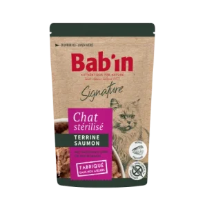 BAB'IN Terrine Chat Adulte Saumon 80 g