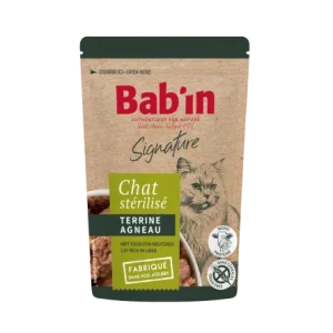 BAB'IN Terrine Chat Adulte Agneau 80 g