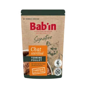 BAB'IN Terrine Chat Adulte Poulet 80 g