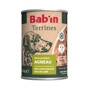 BAB'IN Terrine Chien Adulte Agneau 300 g