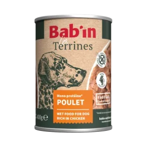 BAB'IN Terrine Chien Adulte Poulet 300 g